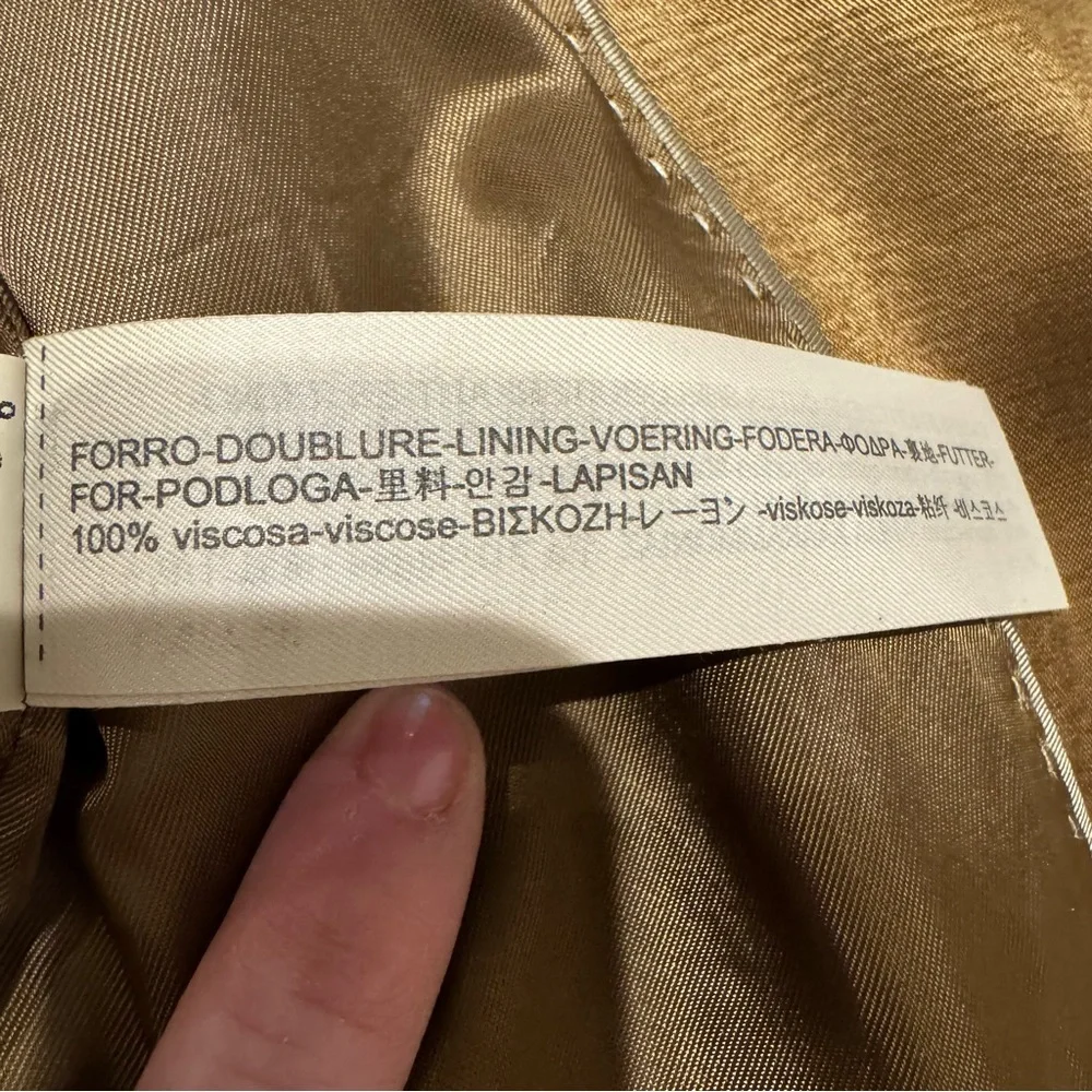 Massimo Dutti Sateen Moto Vest with Silver Asymmetrical Zipper - Picture 12 of 12